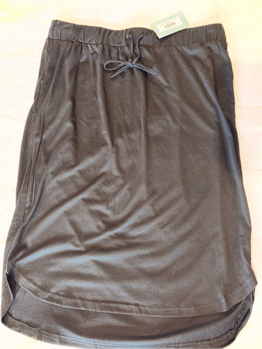 Tickled Teal: Solid Tie XL Weekend Skirt in Misses & Curvy